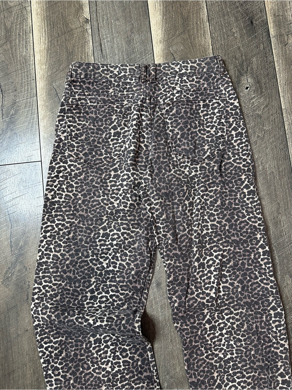 Pull&Bear Leopard Straight Leg Jeans