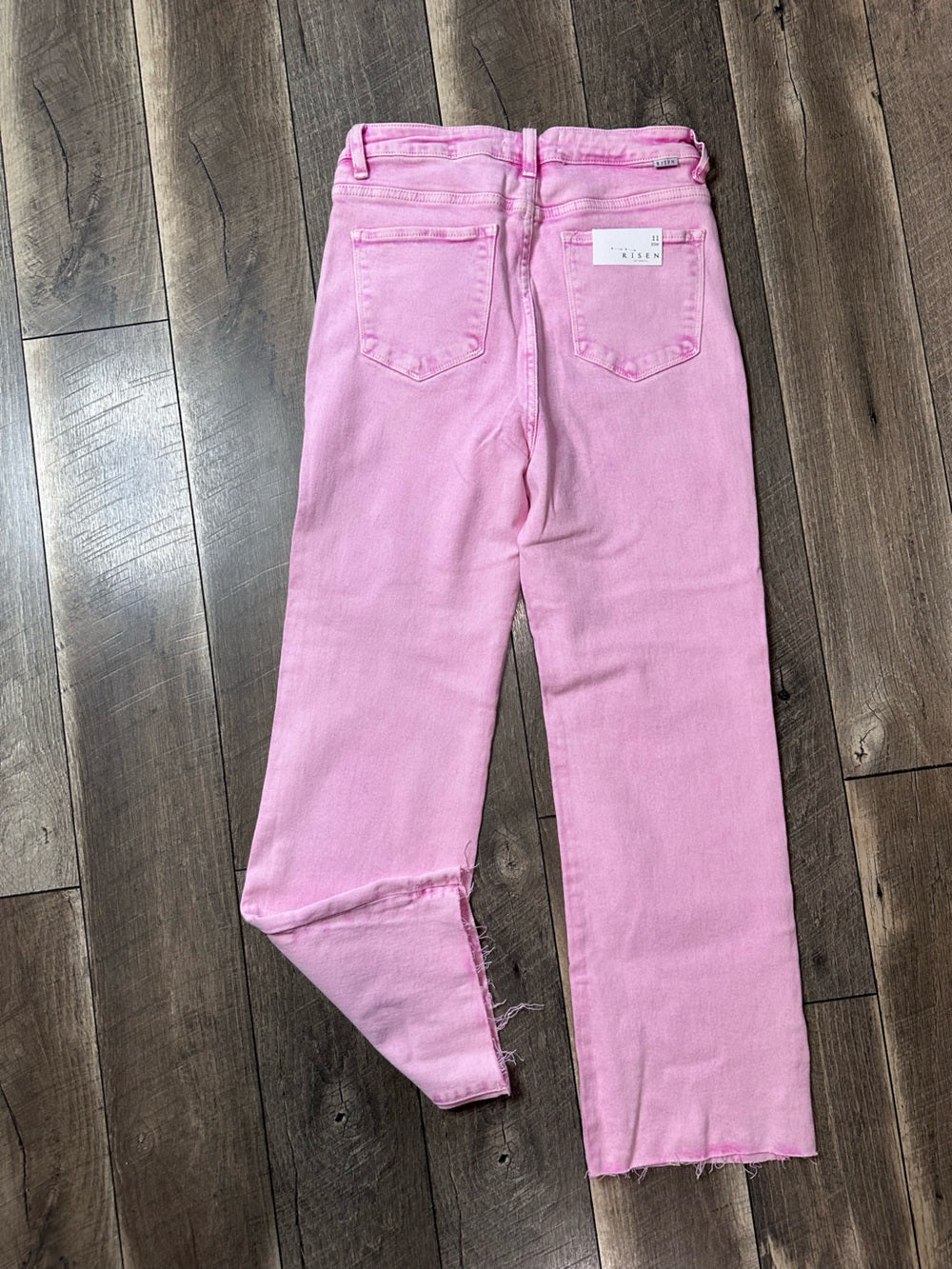 Risen Acid Pink Hi Rise Stretchy Straight Leg Jeans (new with tags)