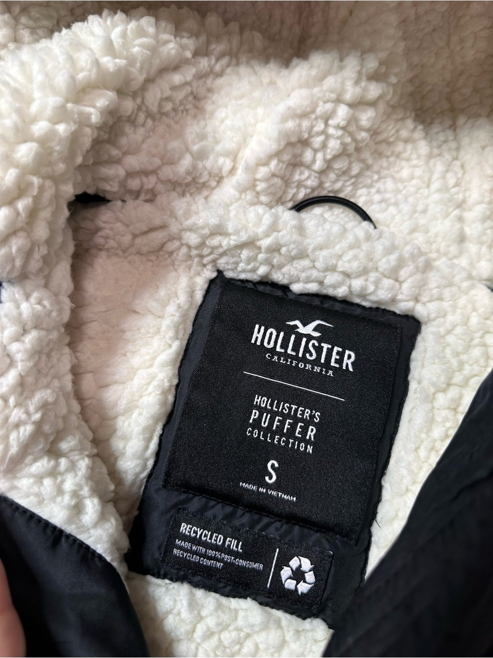 Hollister Sherpa Lined Hooded Vest