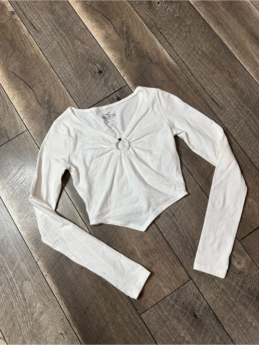 Hollister Bandana Long Sleeve Stretchy Top