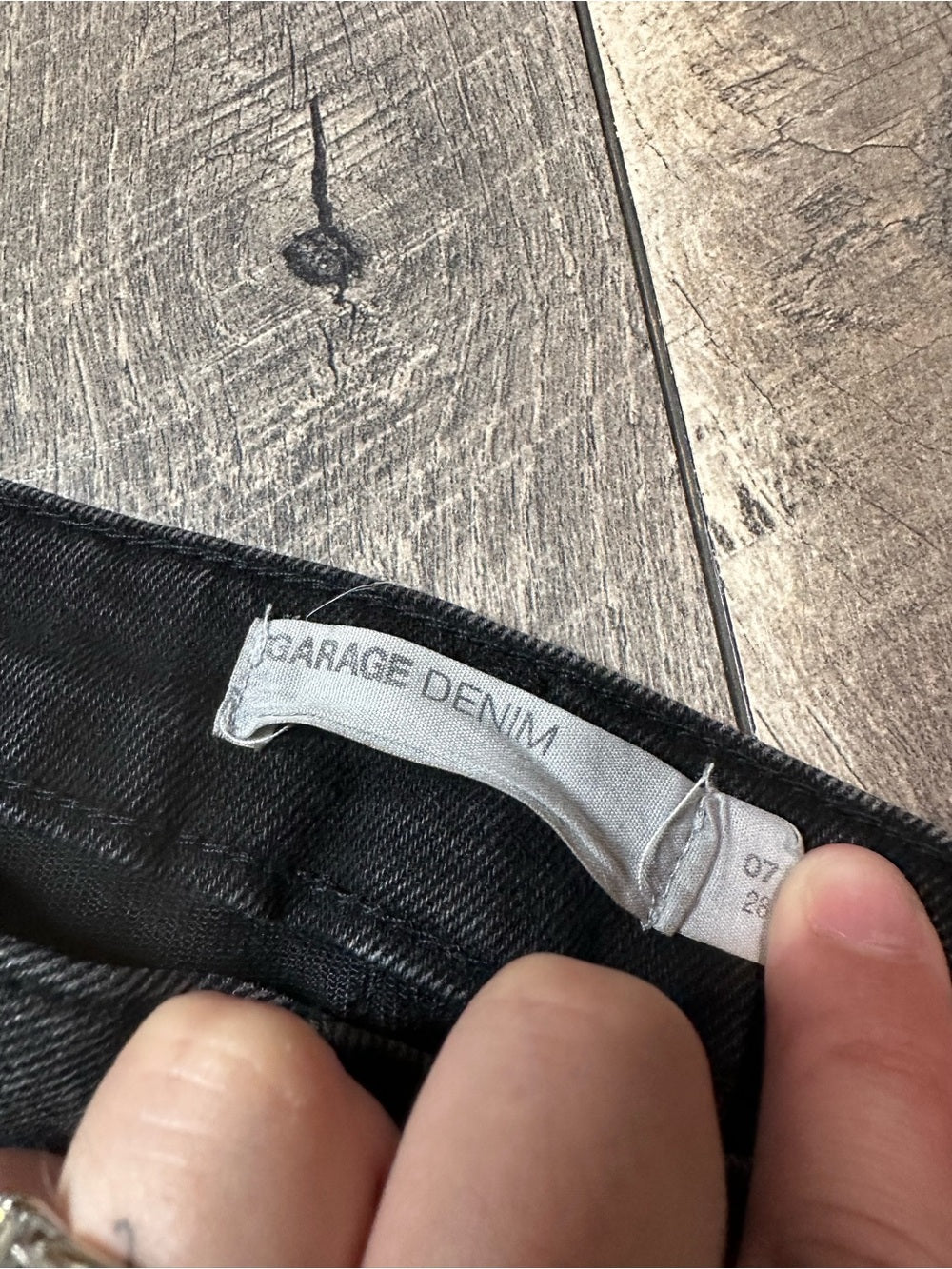 Garage Denim Hi Rise Black Soft & Stretchy Flare Jeans