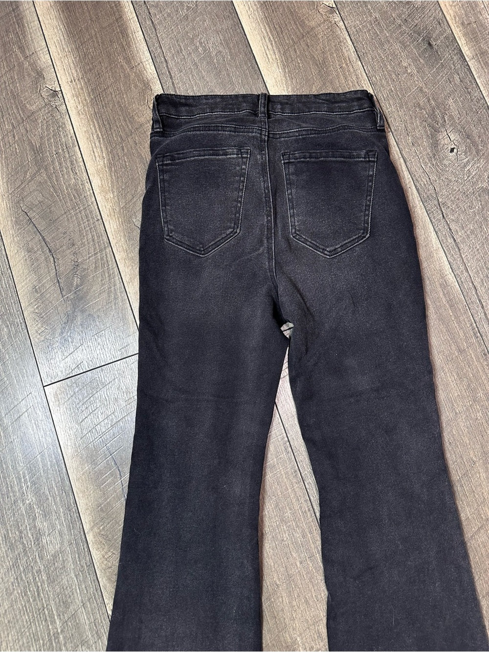 Garage Denim Hi Rise Black Soft & Stretchy Flare Jeans