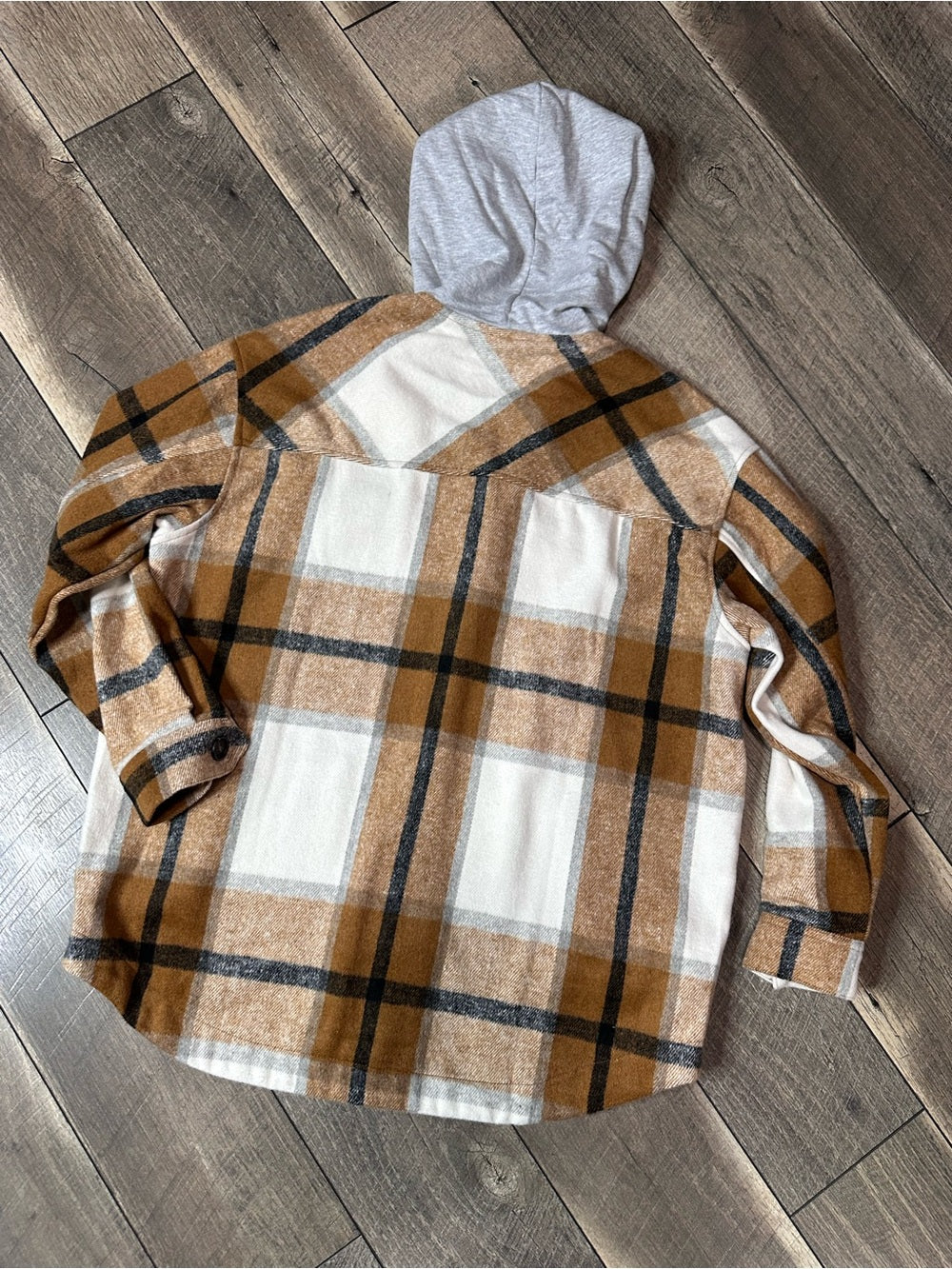 Zenana Hooded Button Down Shacket