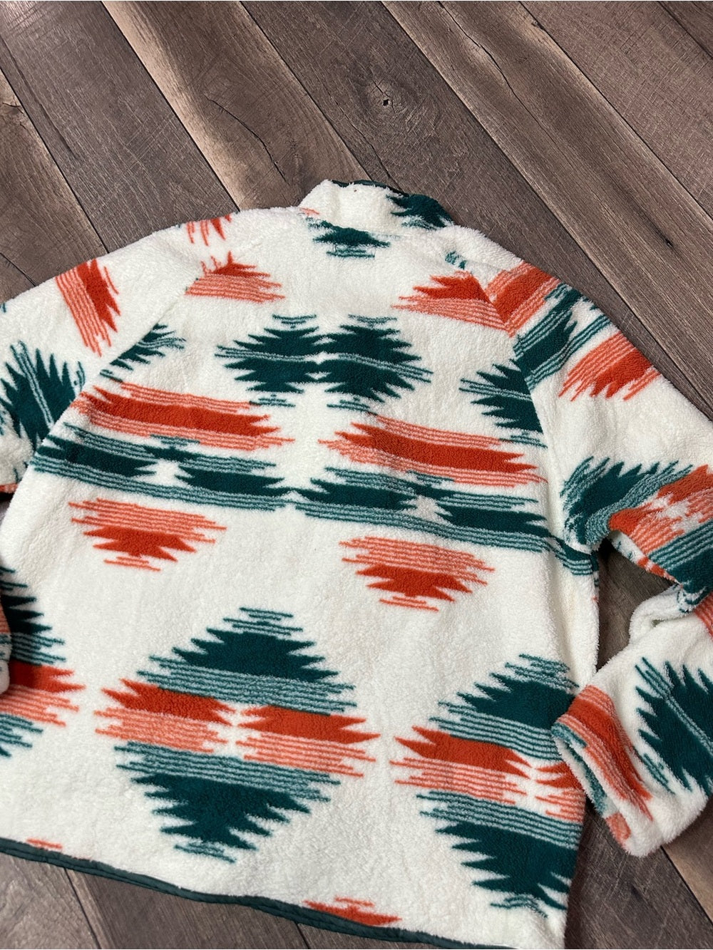 Zeagoo Aztec Sherpa Button Down Jacket