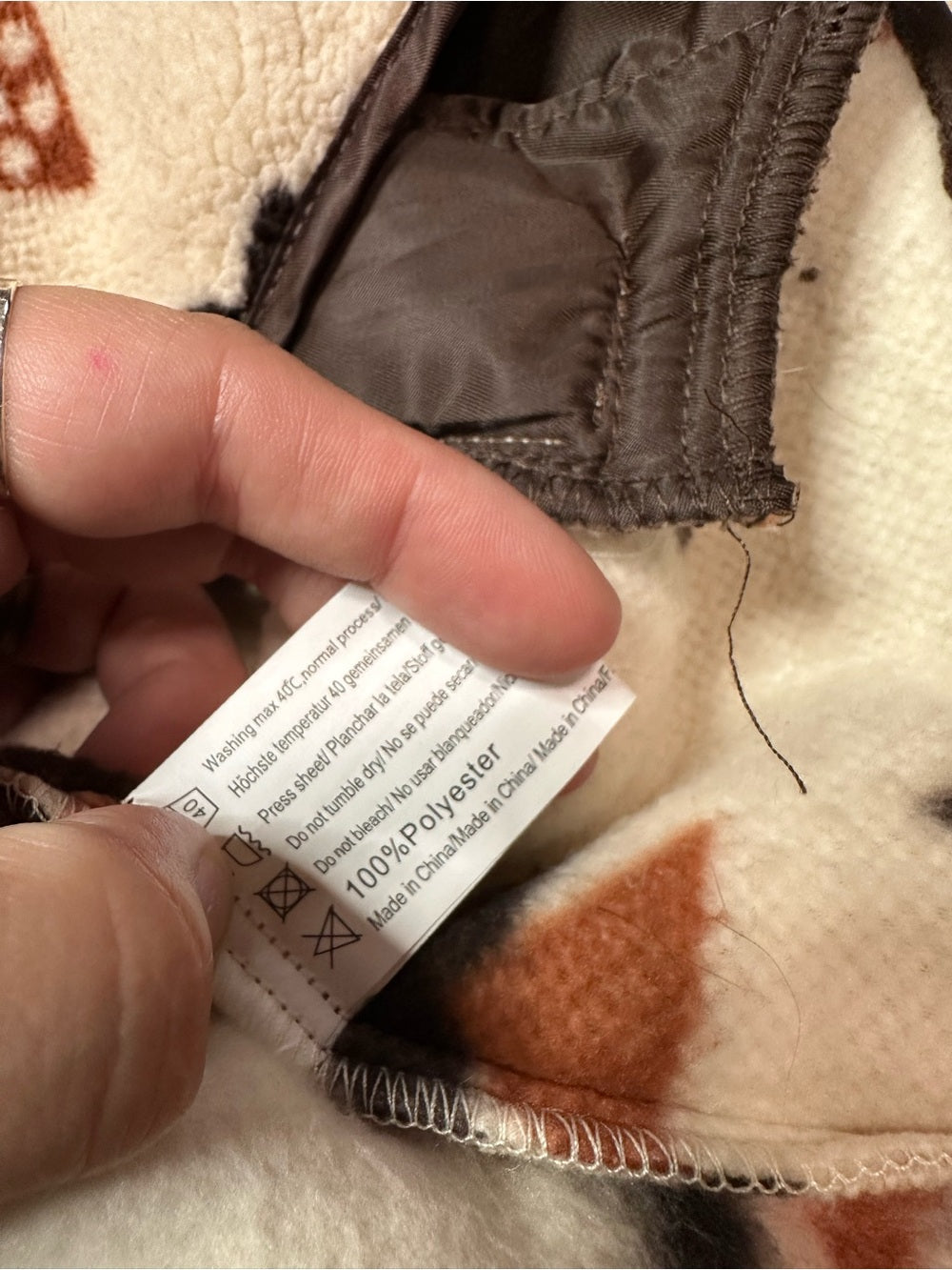 Zeagoo Aztec Sherpa Button Down Jacket