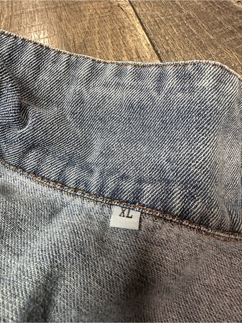 Unbranded Aztec Denim Button Down Jacket