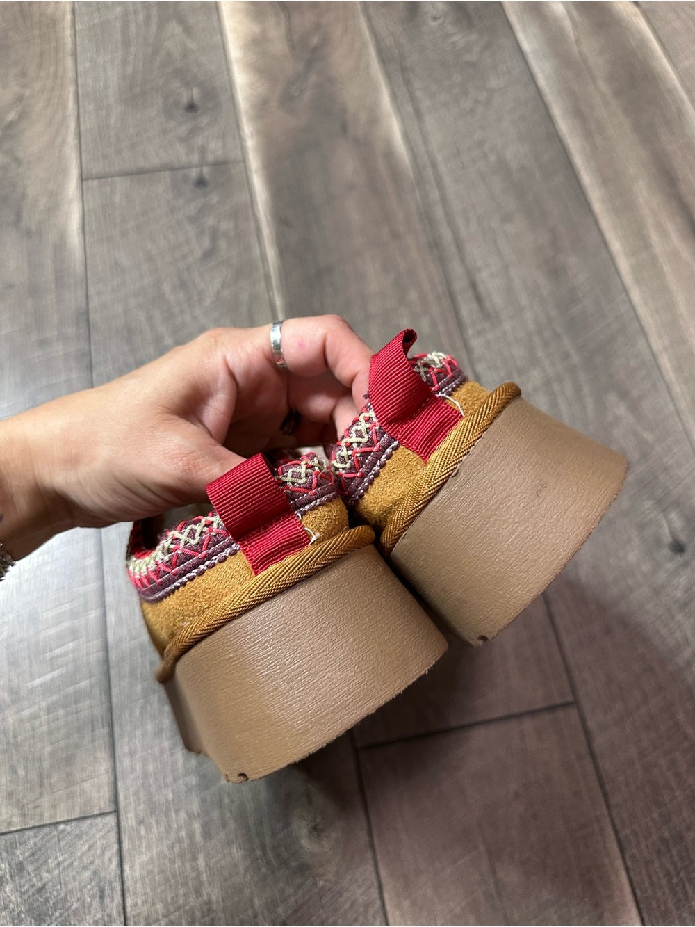 French Connection Platform Slide On Shoes