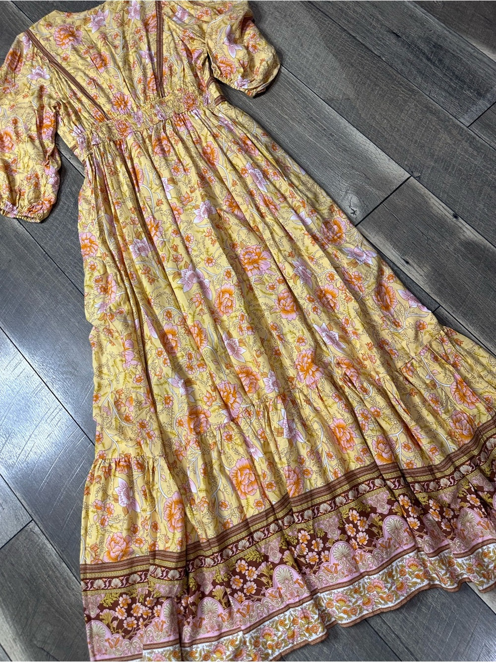 In Loom Boho Floral Maxi Dress