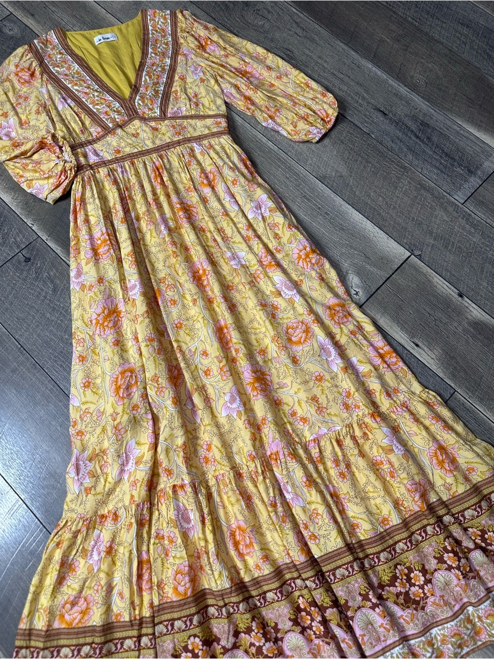 In Loom Boho Floral Maxi Dress