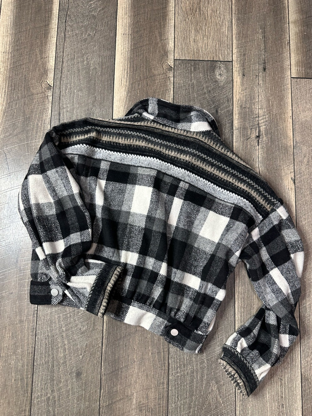 J. Nna Crop Button Down Shacket