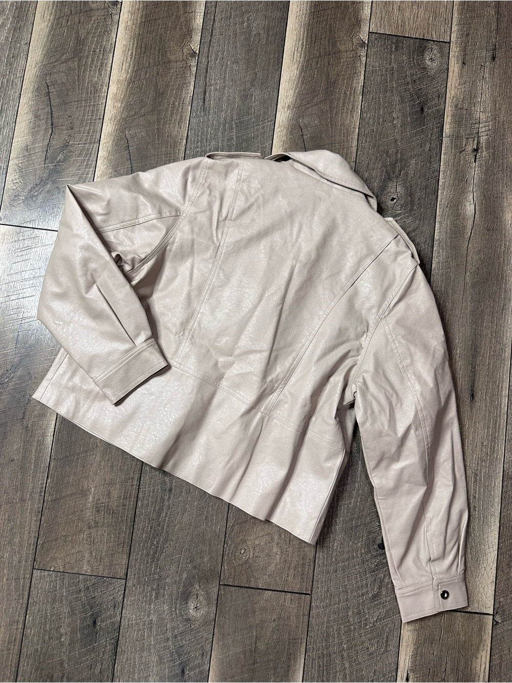 &merci Faux Leather Zip Jacket