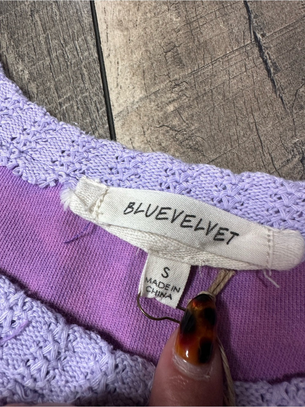 Blue Velvet Oversized Peace Pullover (has pockets)
