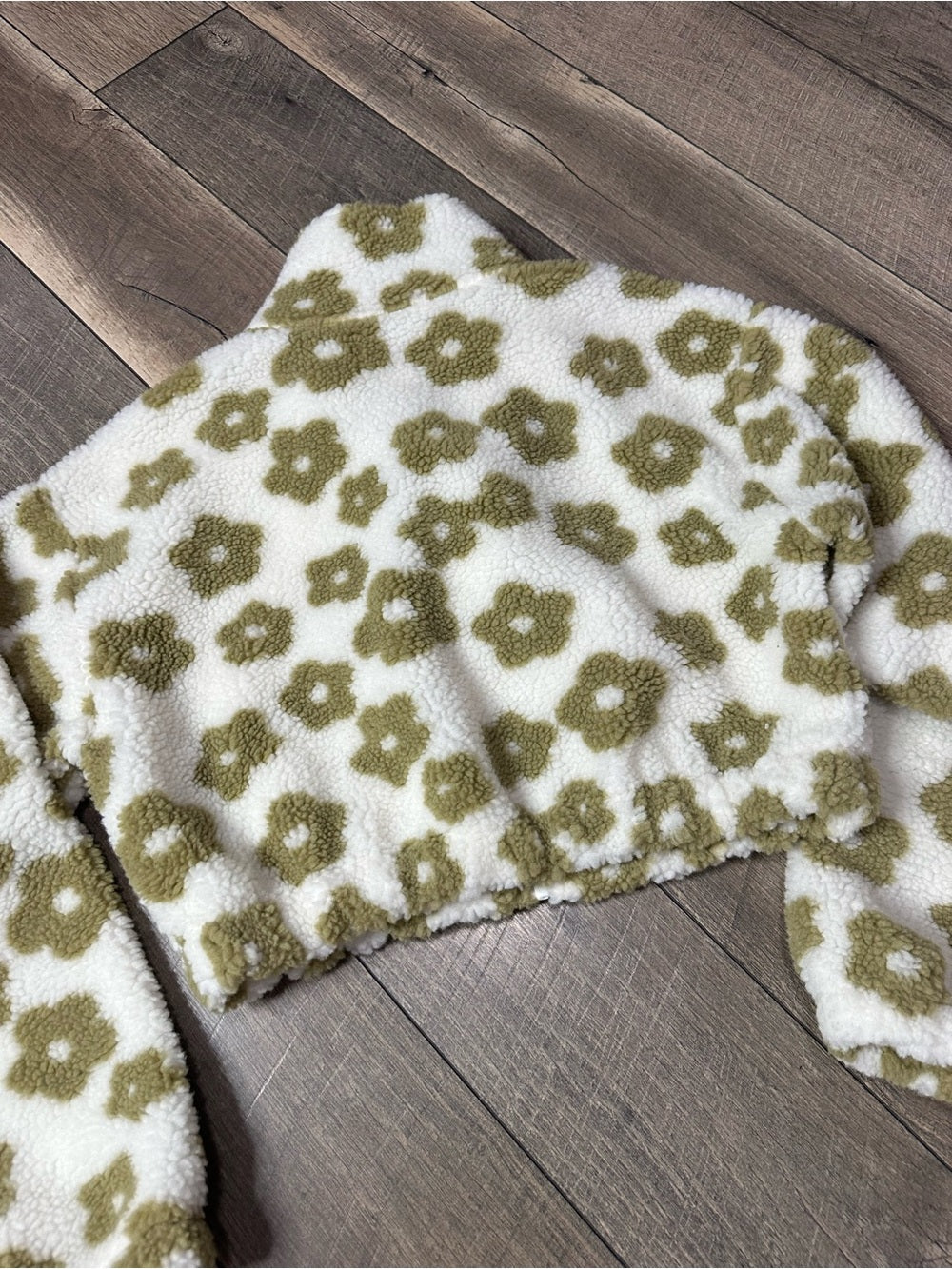 Hyfve Floral Sherpa Crop Jacket