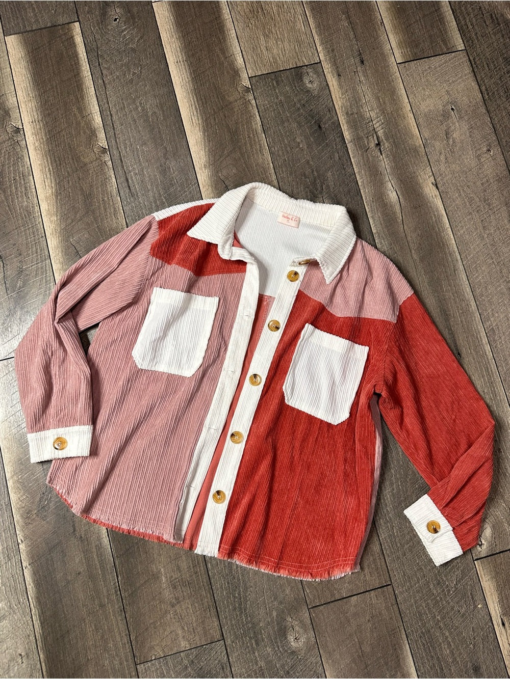Hailey & Co Color Block Button Down