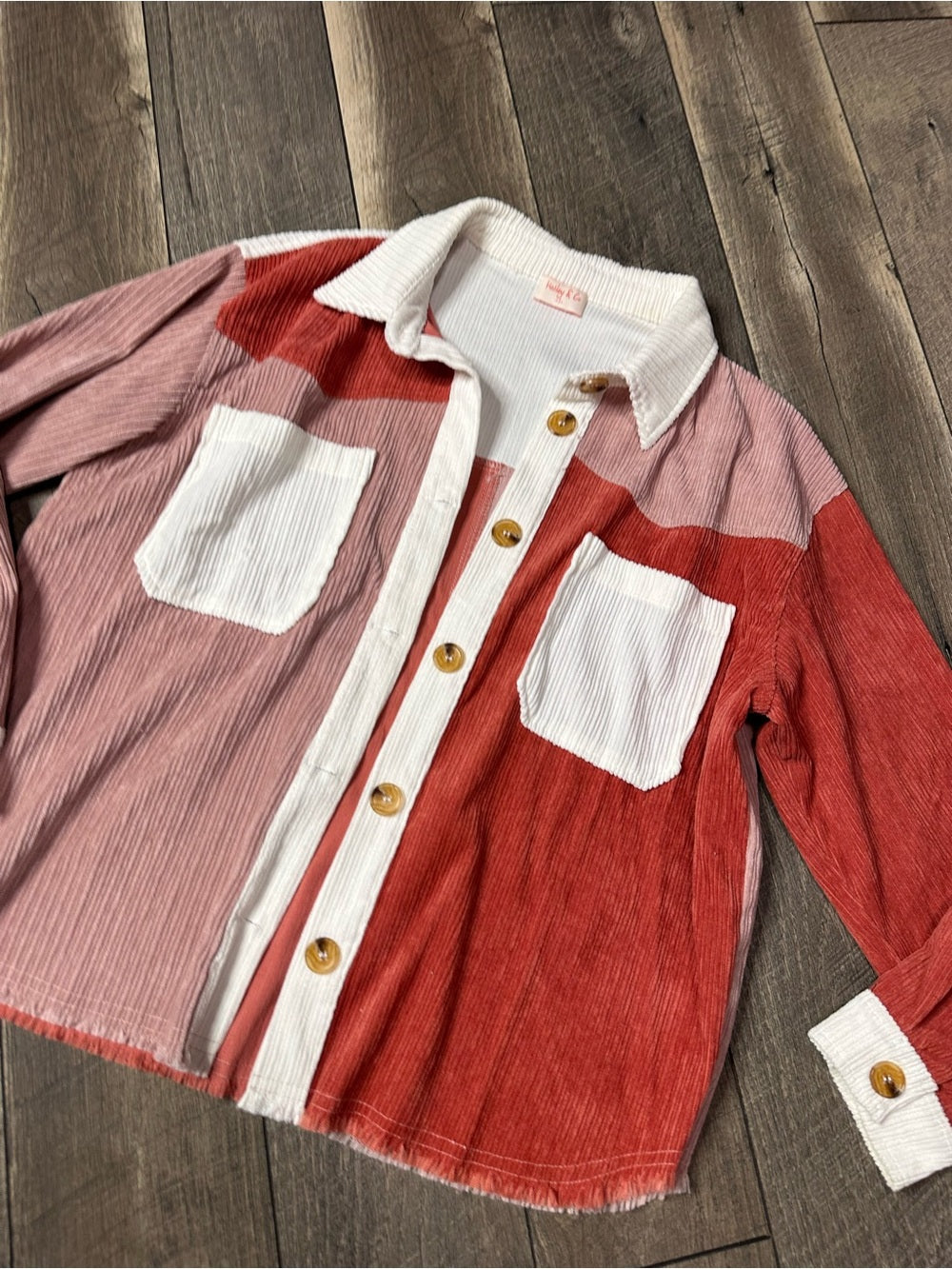 Hailey & Co Color Block Button Down