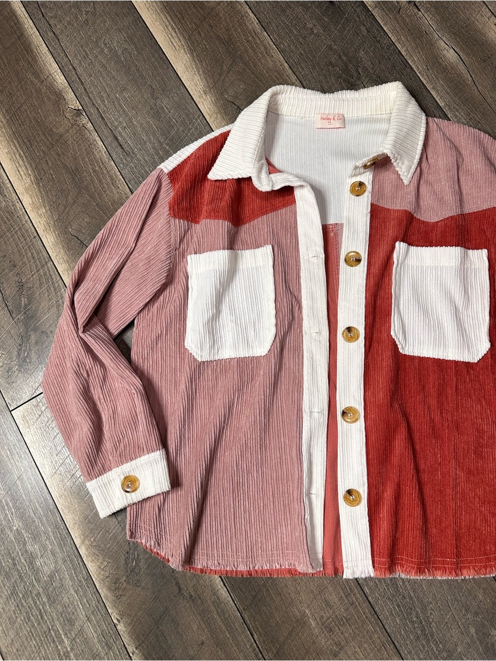 Hailey & Co Color Block Button Down