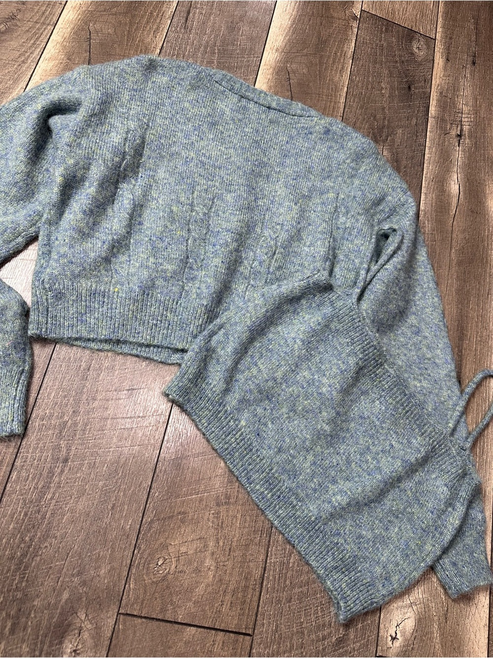 Listicle Floral Embroidered Sweater + Tank Top Set