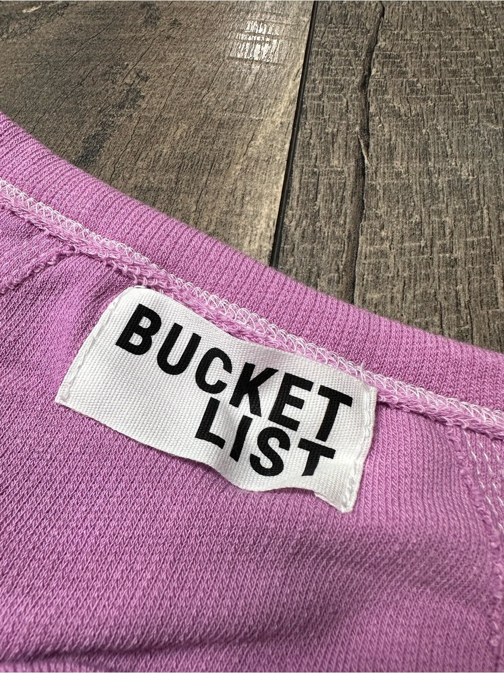 Bucket List Pink Batwing Top