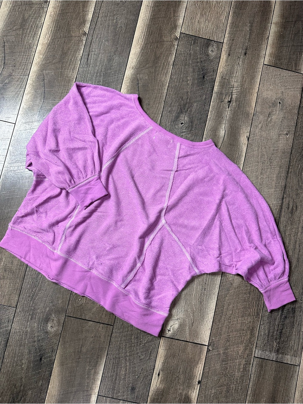 Bucket List Pink Batwing Top