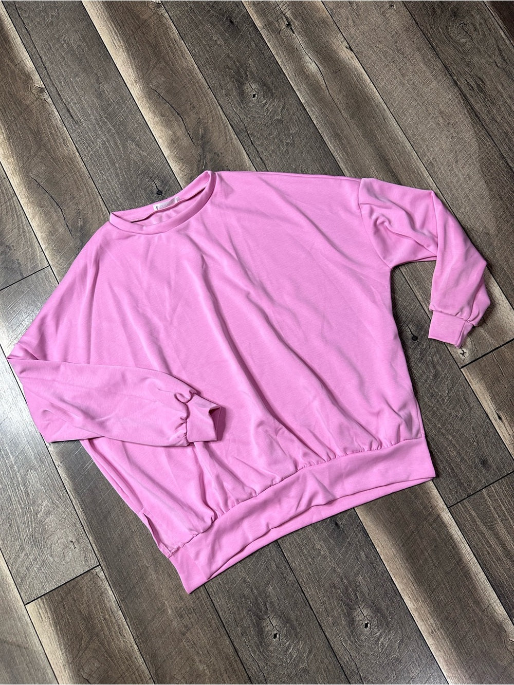 Nellie Mae Buttery Soft Oversized Pink Pullover