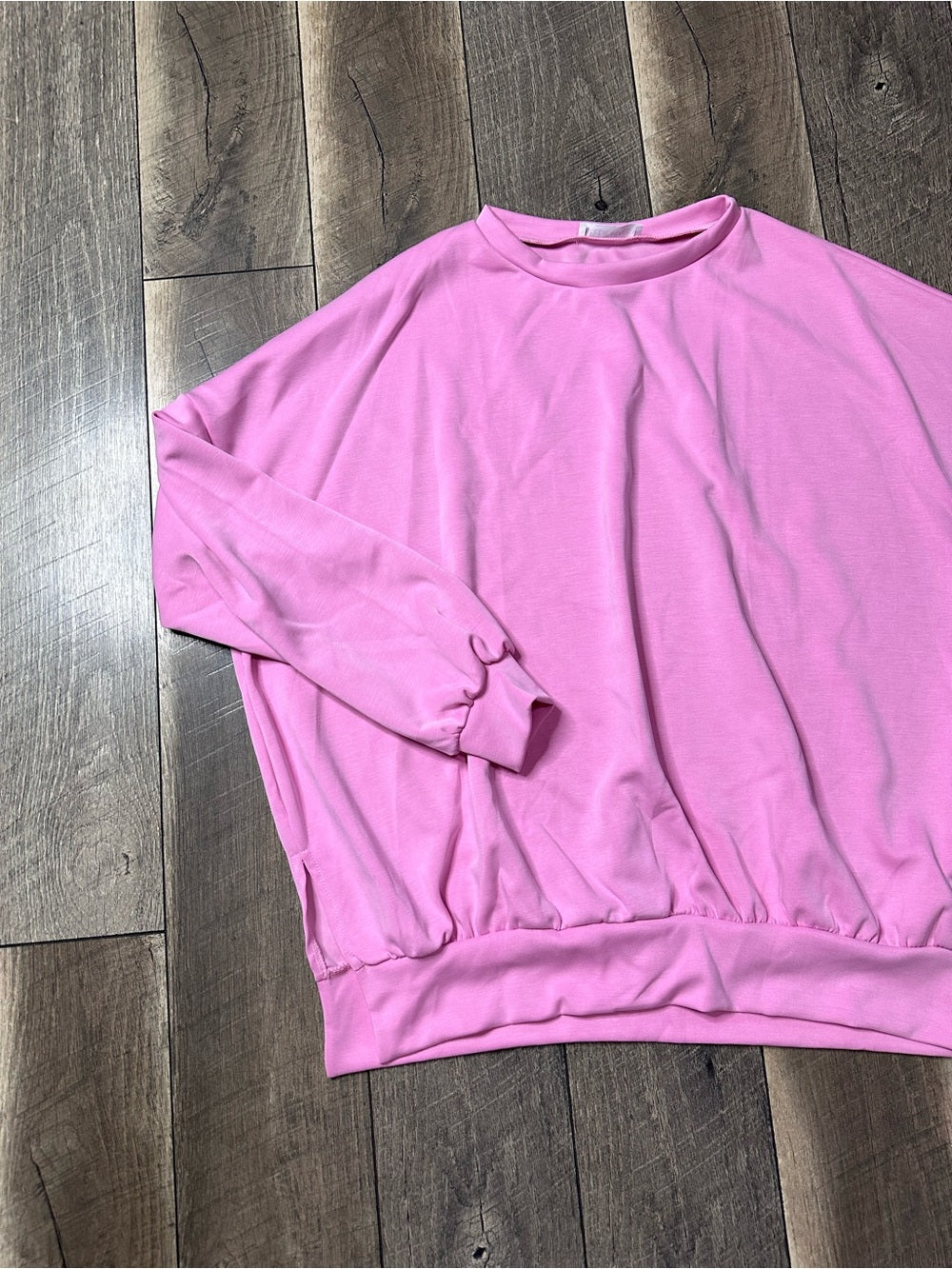 Nellie Mae Buttery Soft Oversized Pink Pullover
