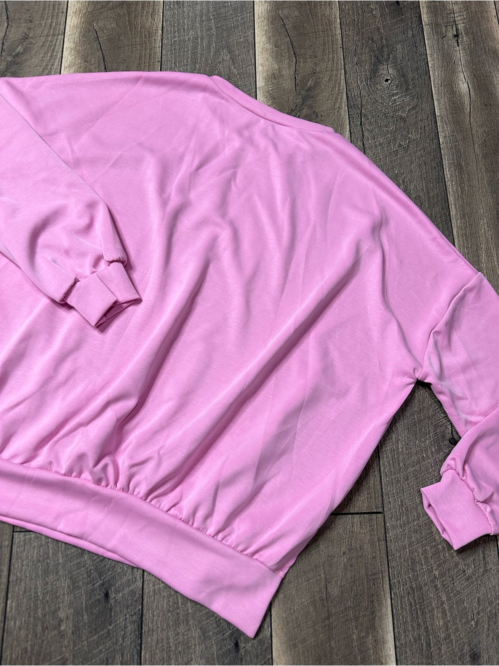 Nellie Mae Buttery Soft Oversized Pink Pullover