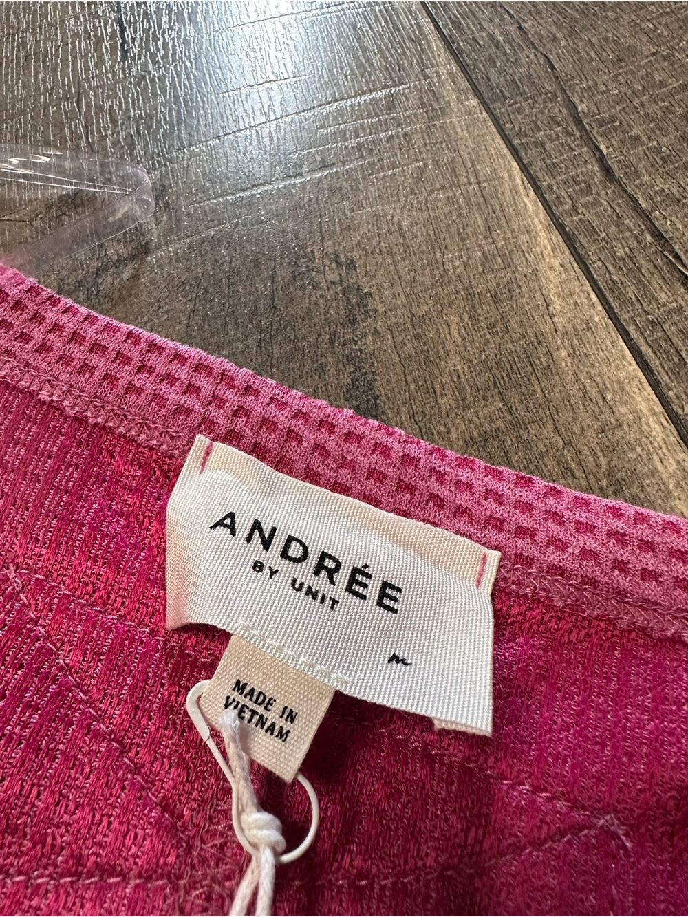 Andree By Unit Waffleknit Oversized Long Sleeve Top