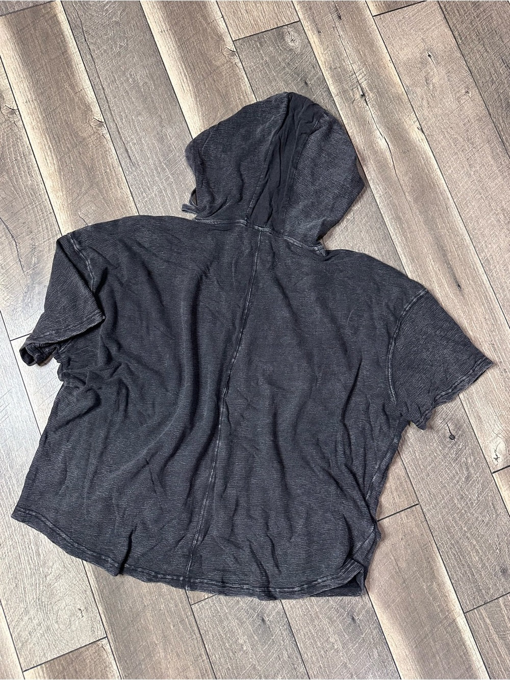 Mono B Oversized Hooded Short Sleeve Pullover