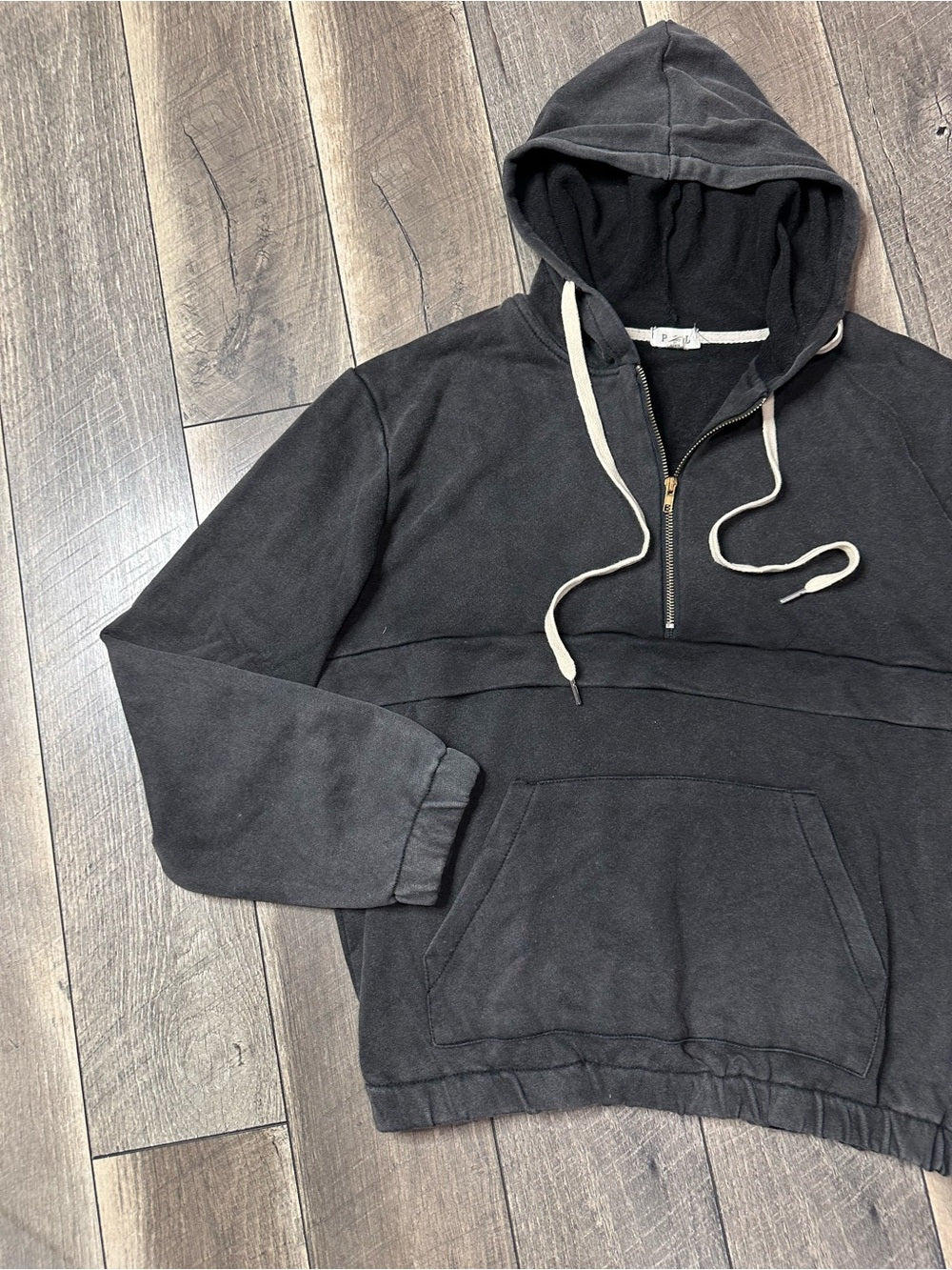 POL Acidwash 1/2 Zip Hoodie