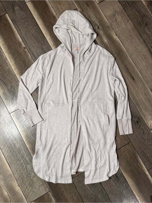 Mono B Hooded Cozy Open Cardigan