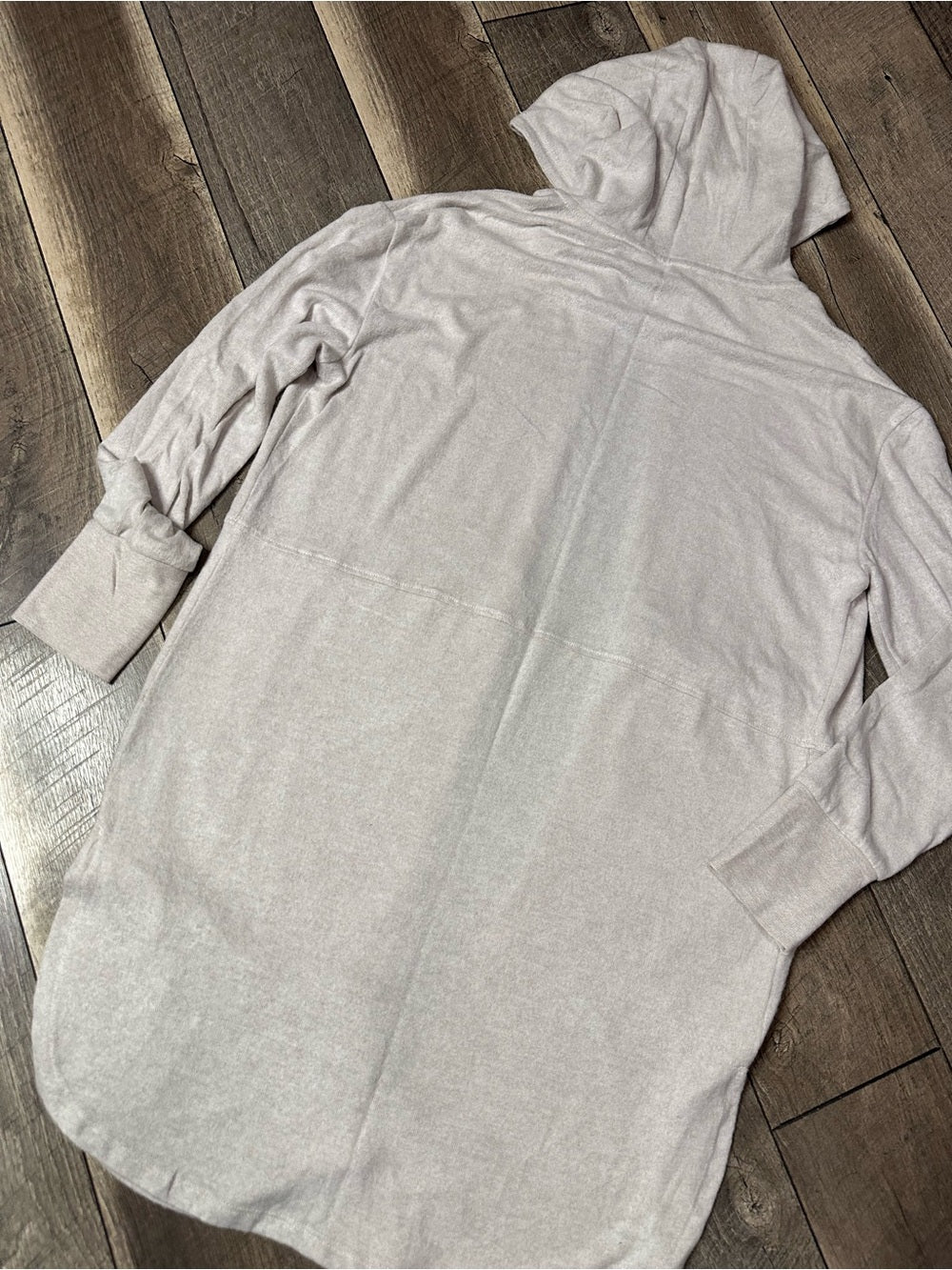 Mono B Hooded Cozy Open Cardigan