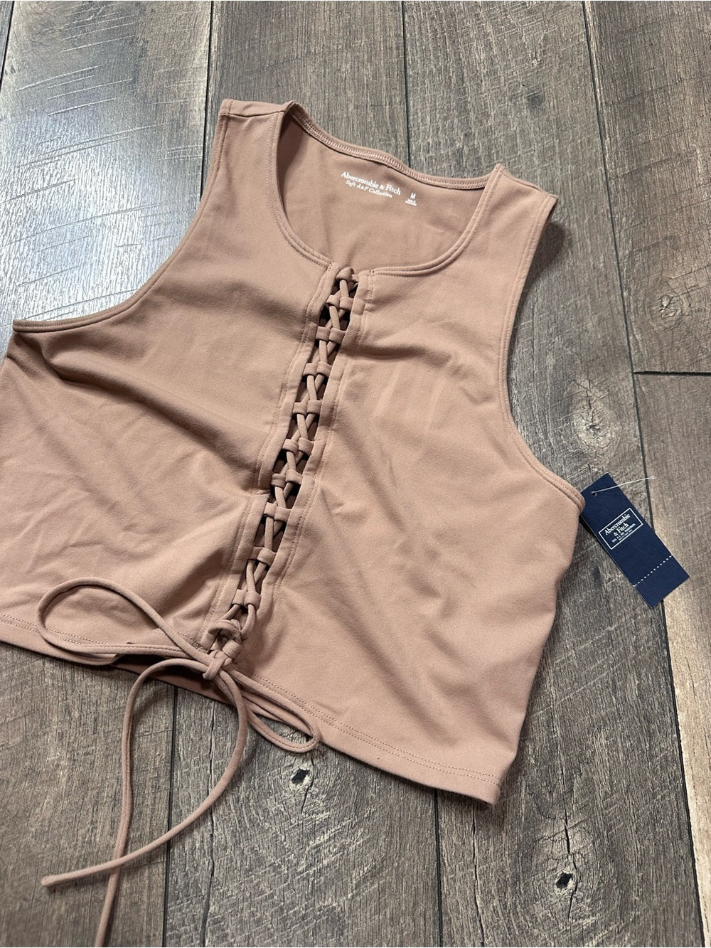 Abercrombie & Fitch Tie Front Tank Top