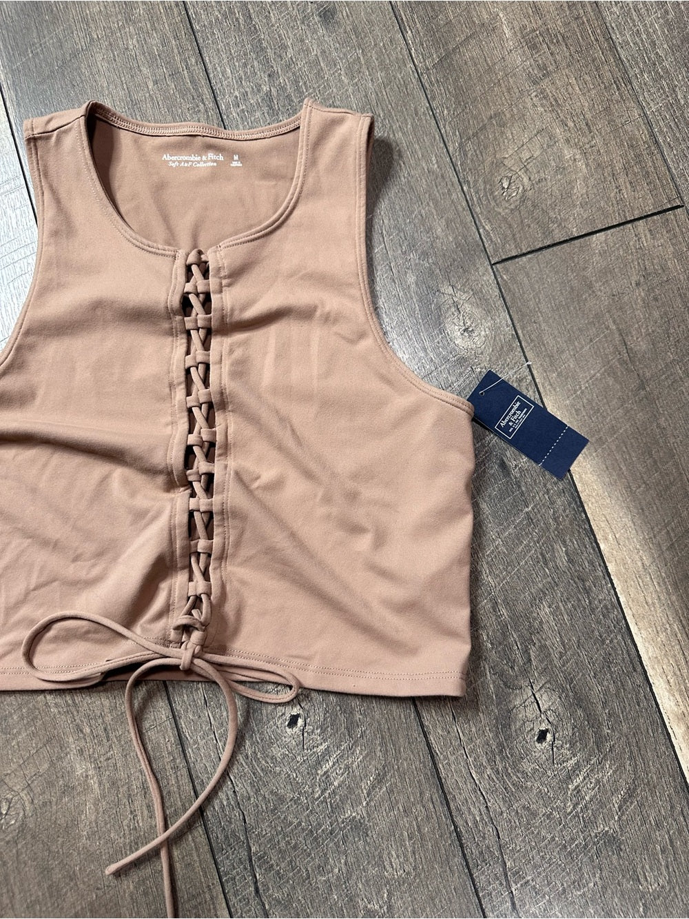 Abercrombie & Fitch Tie Front Tank Top