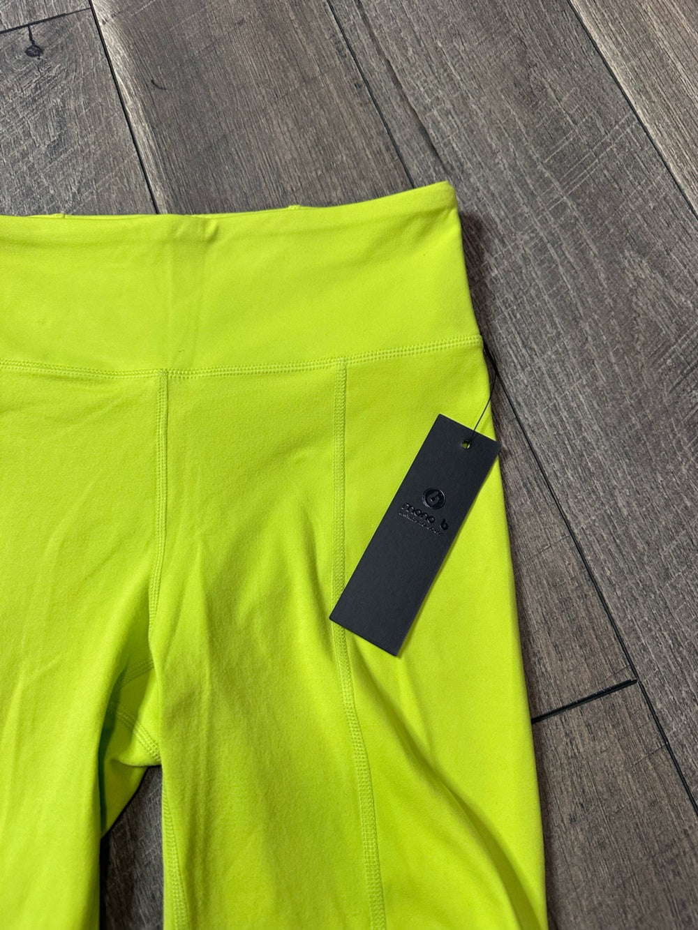 Mono B Lime Biker Shorts