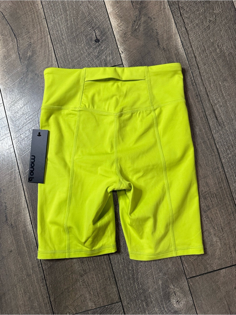 Mono B Lime Biker Shorts