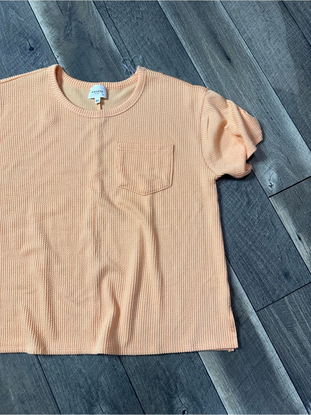 Andree by Unit Orange Short Sleeve Top