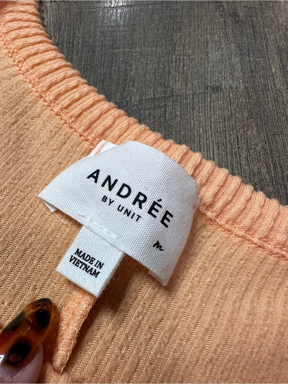 Andree by Unit Orange Short Sleeve Top