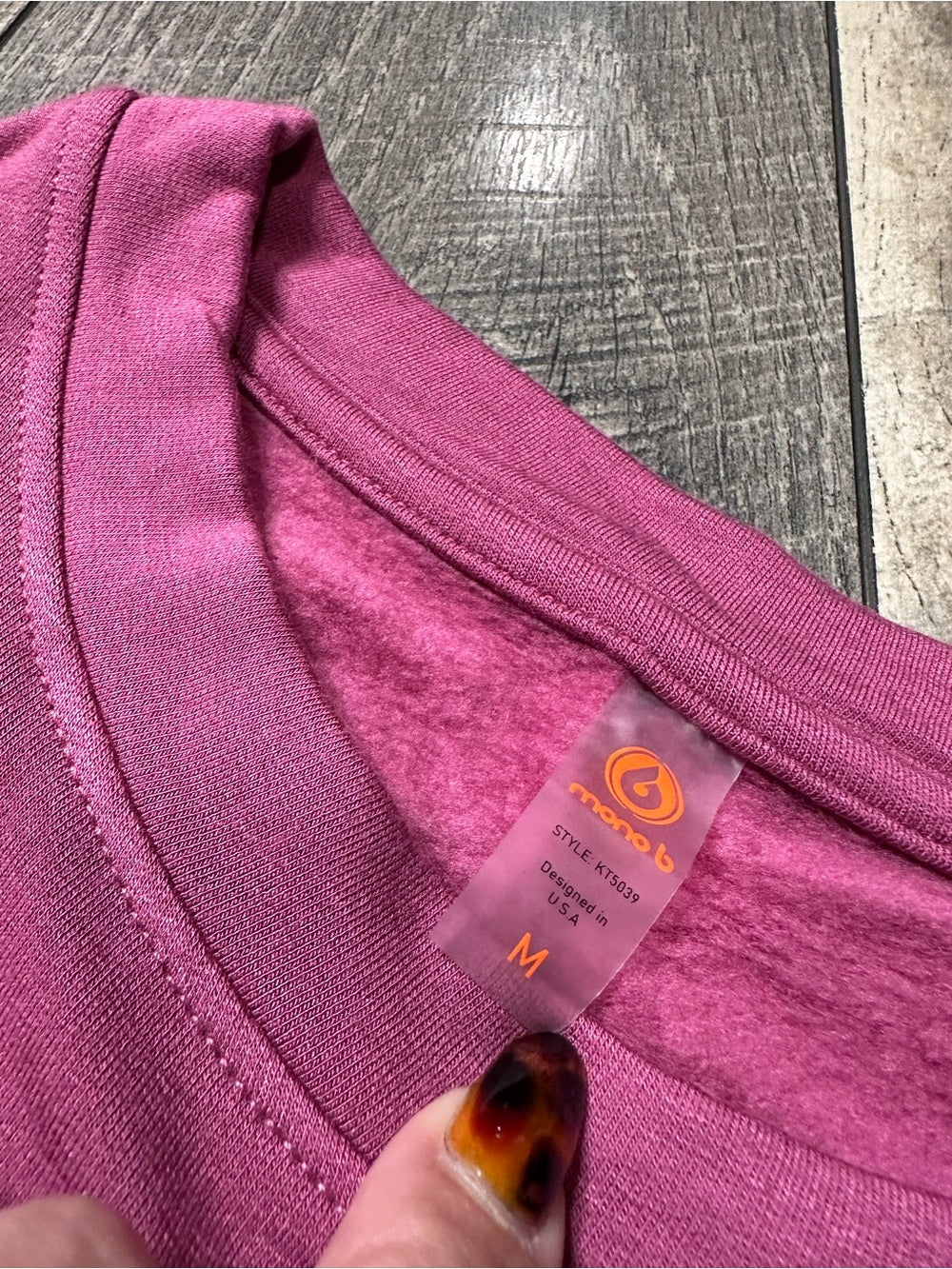 Mono B Buttery Soft Tie Waist Crewneck Pullover