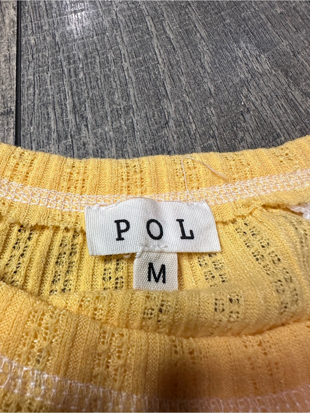 POL Buttery Soft Yellow Short Sleeve Top