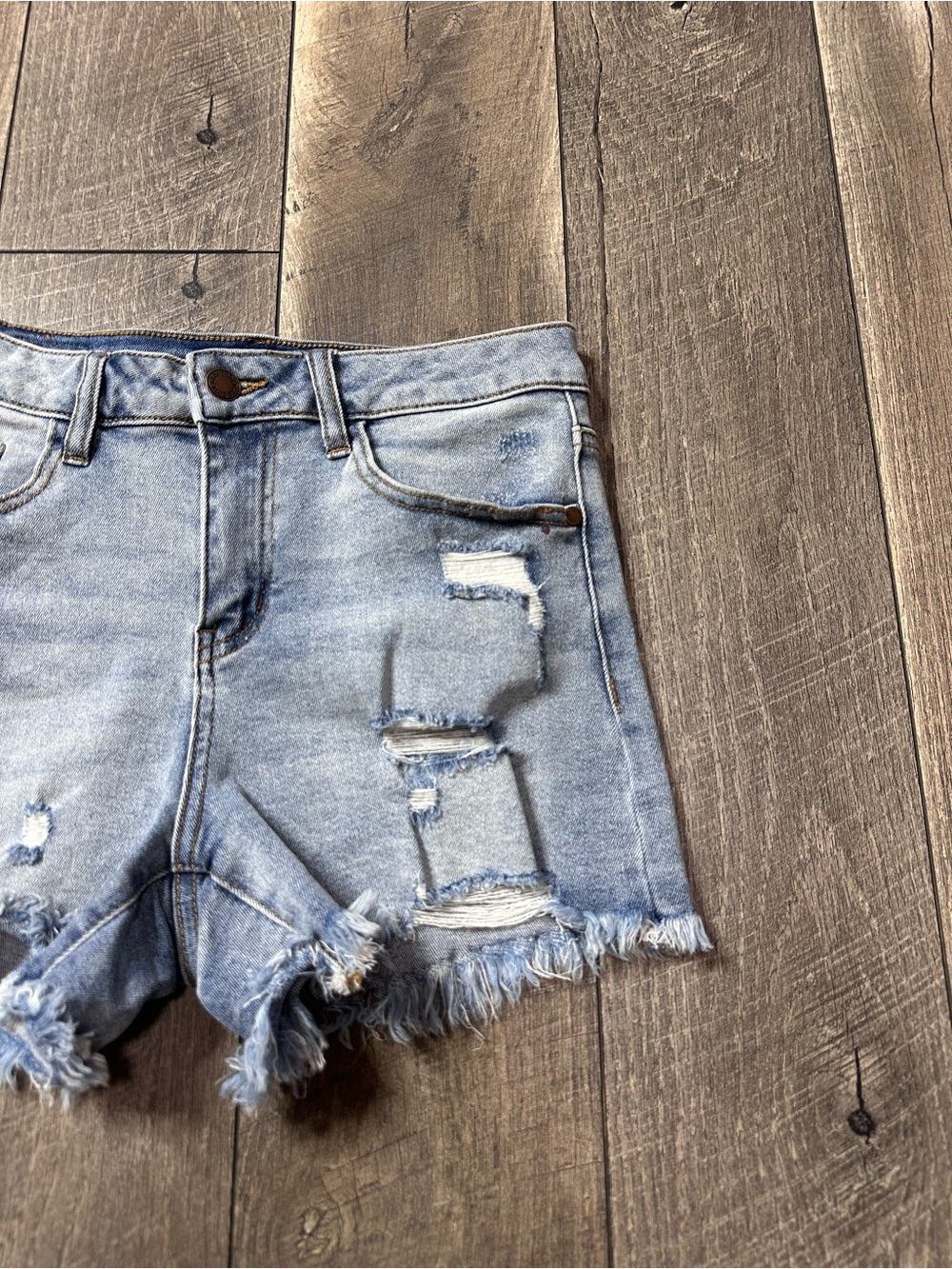 Judy Blue Hi Rise Distressed Shorties