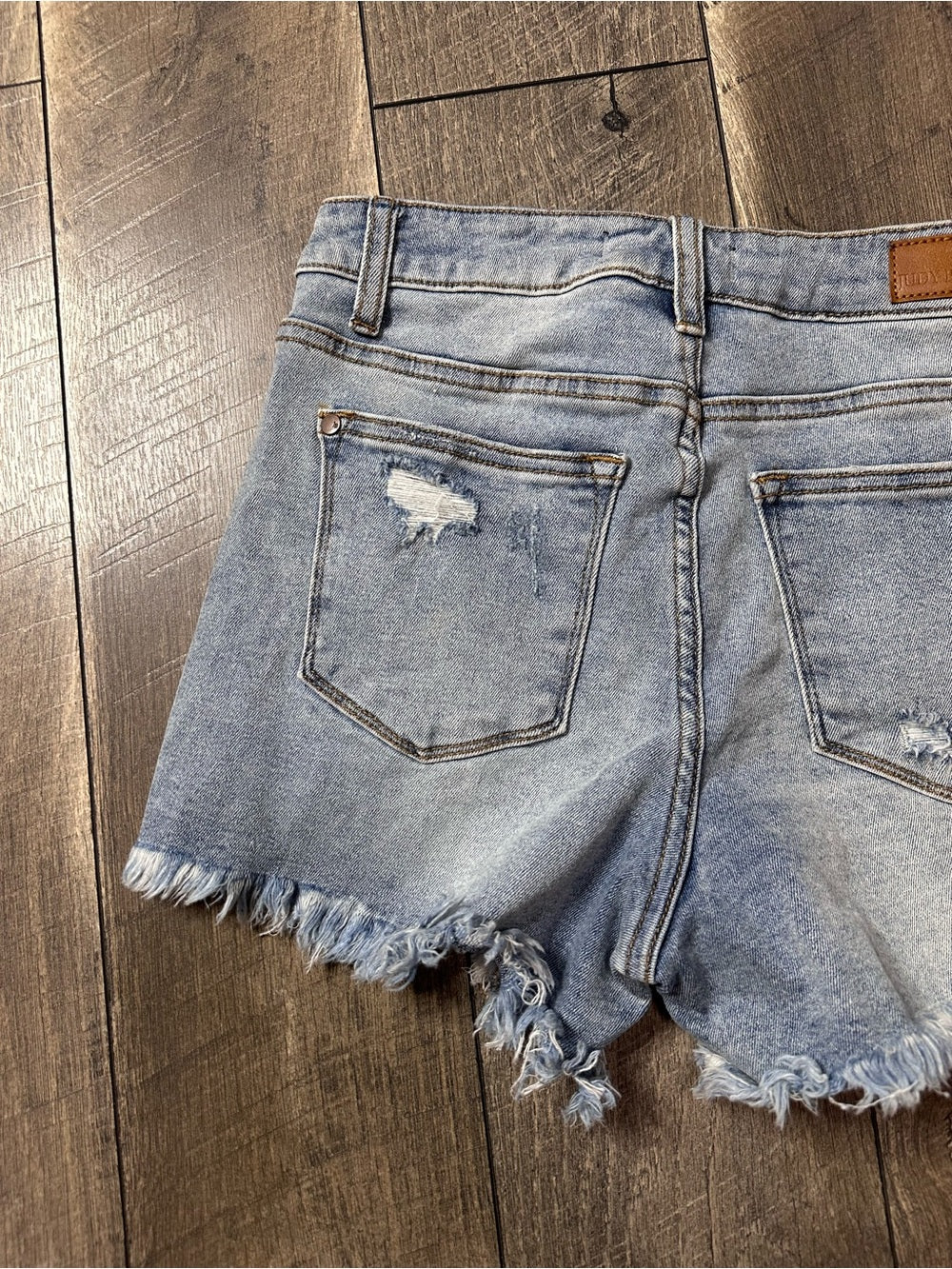 Judy Blue Hi Rise Distressed Shorties