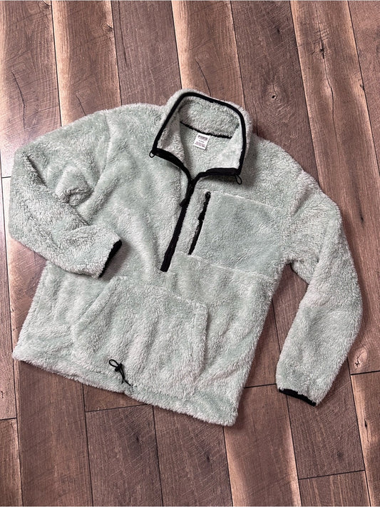 PINK Victoria’s Secret Sherpa 1/2 Zip Pullover