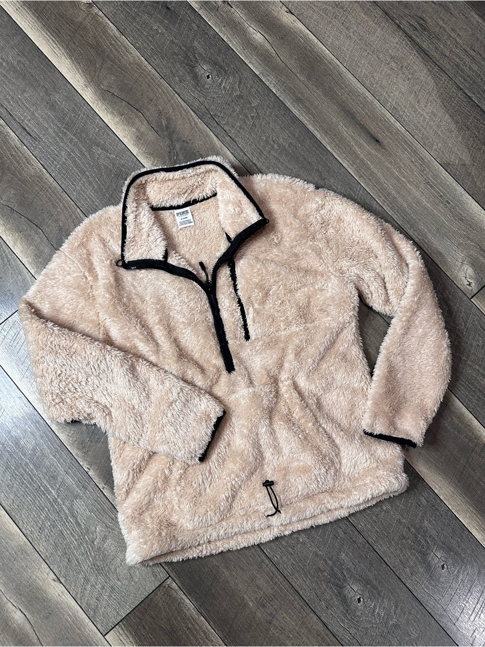 PINK Victoria’s Secret Sherpa 1/2 Zip Pullover