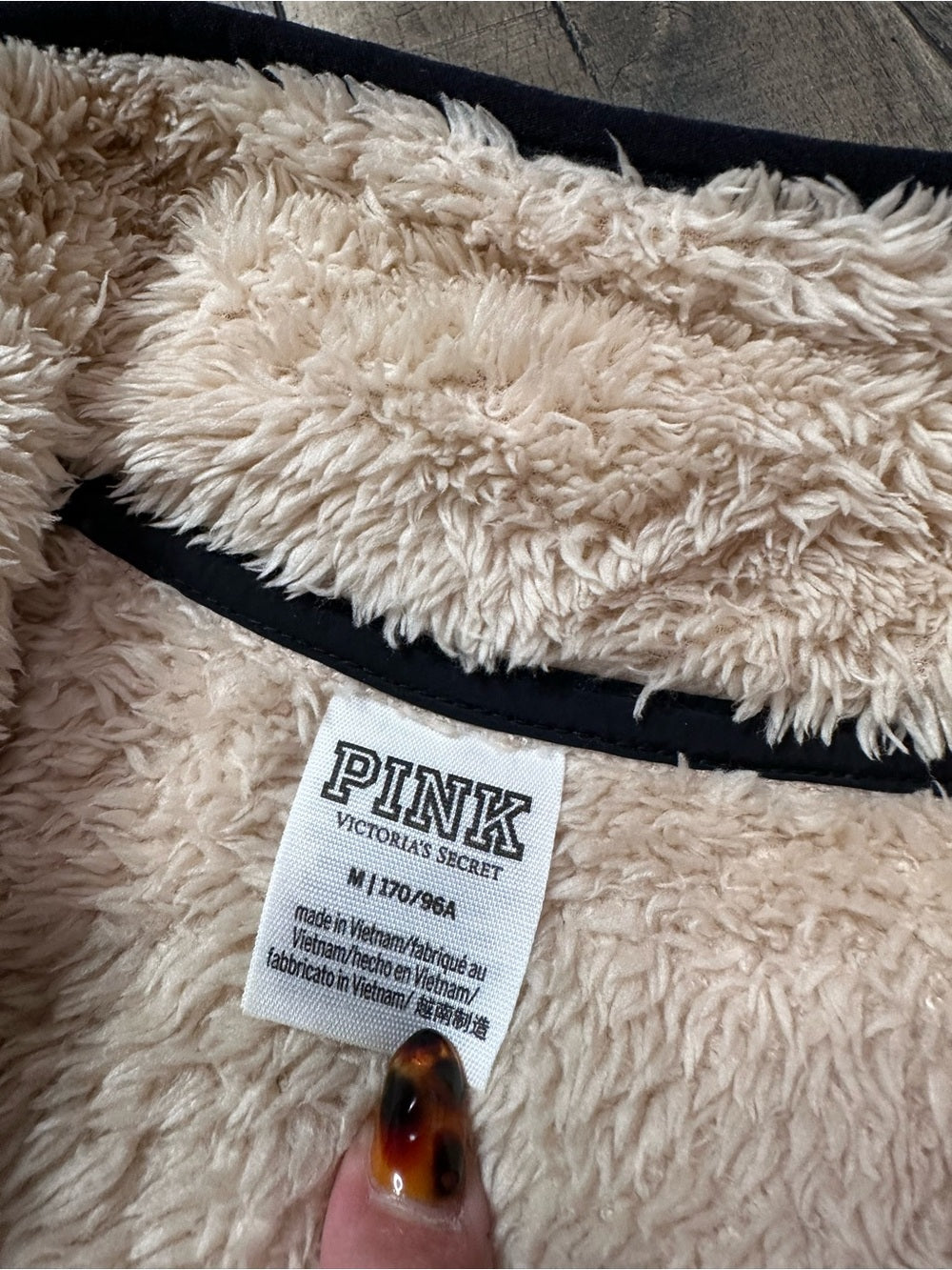 PINK Victoria’s Secret Sherpa 1/2 Zip Pullover