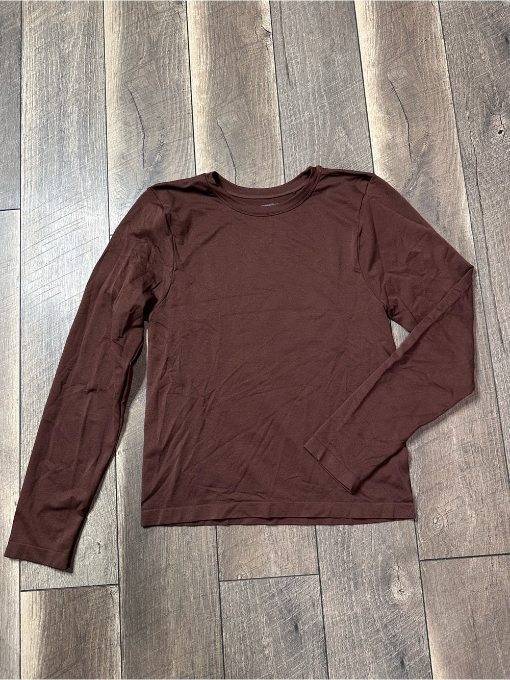 Essentials Mocha Brown Long Sleeve Top