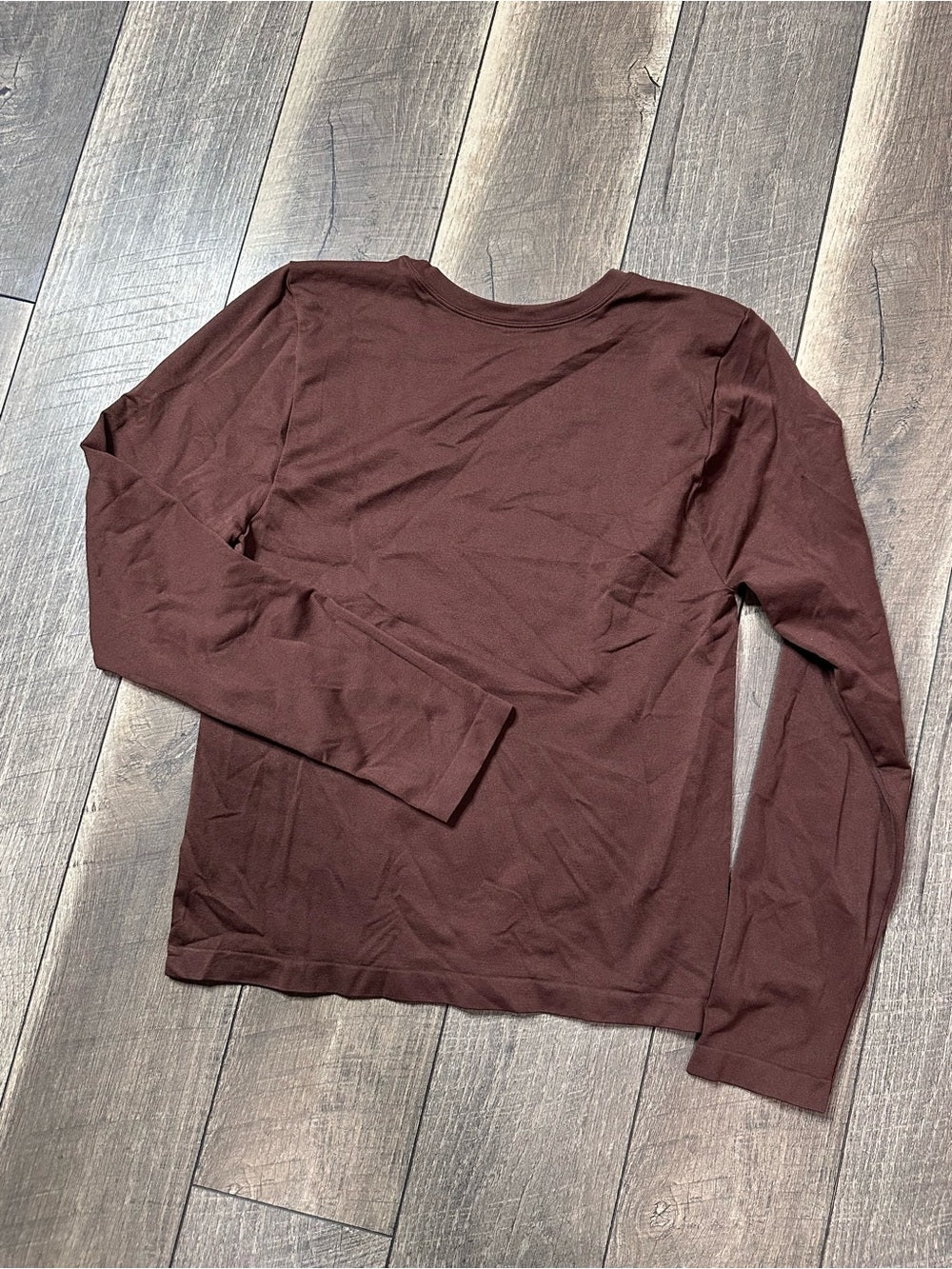 Essentials Mocha Brown Long Sleeve Top