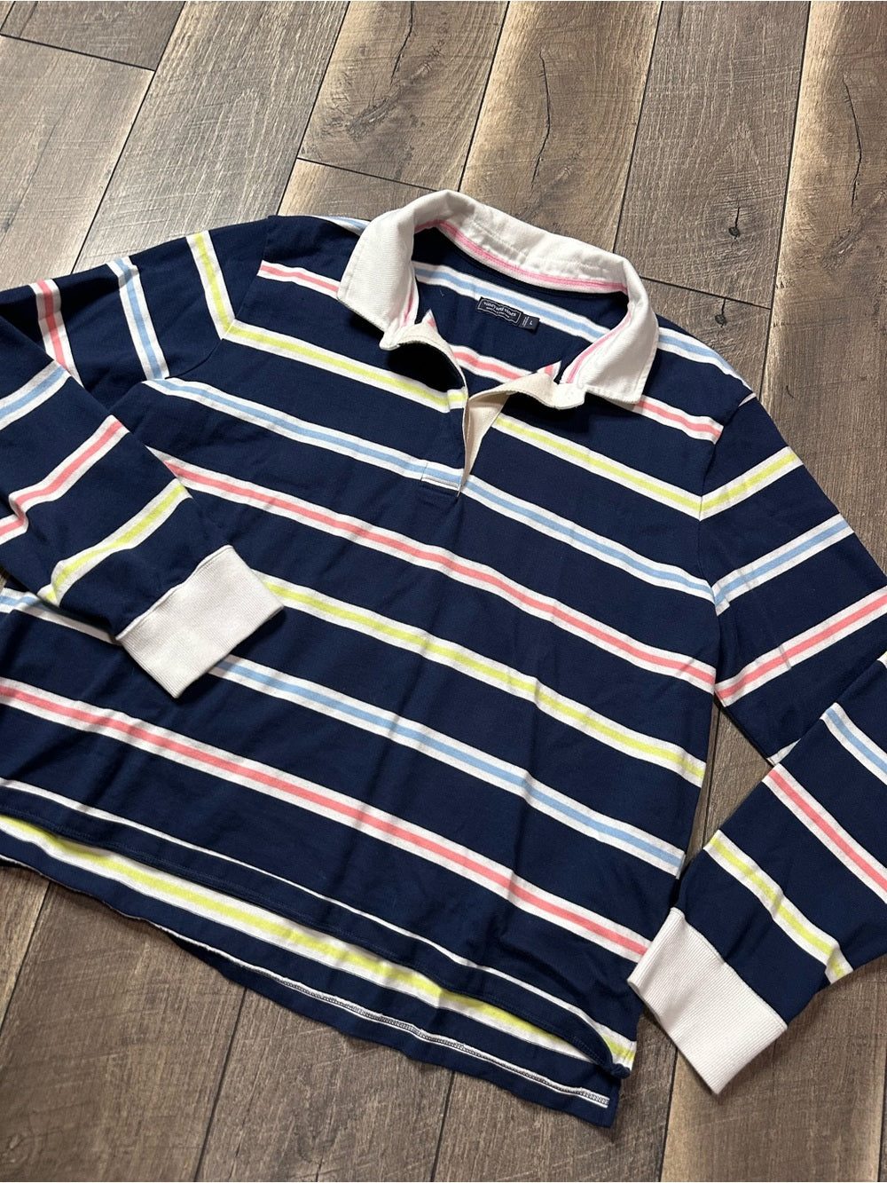 Vineyard Vines Collared Striped Pullover