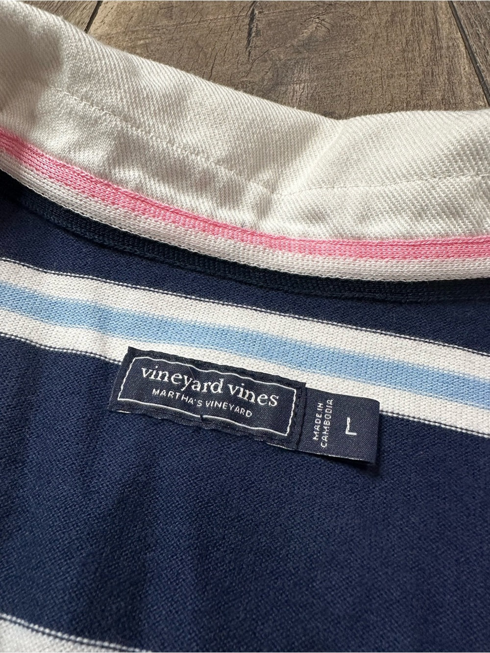 Vineyard Vines Collared Striped Pullover