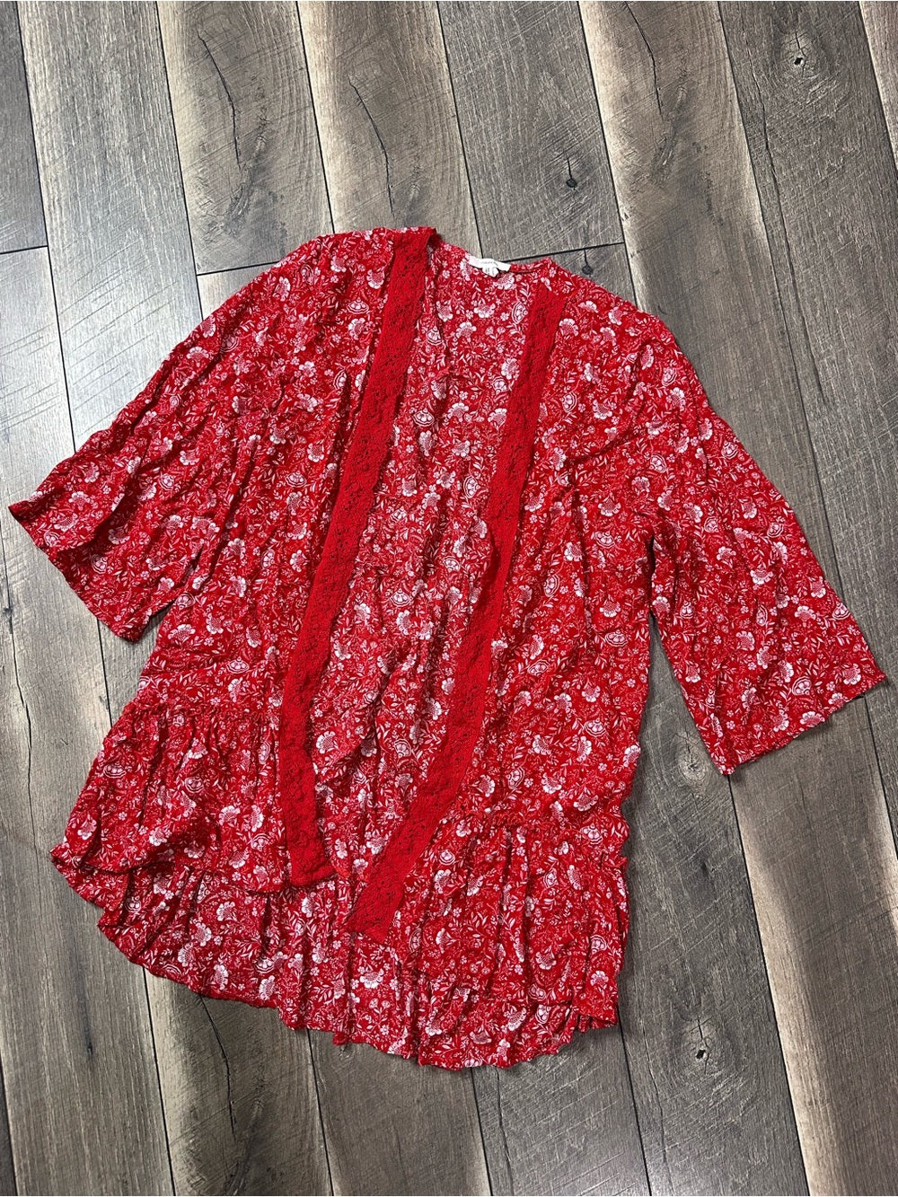 Maurice’s 3/4 Sleeve Lightweight Open Cardigan