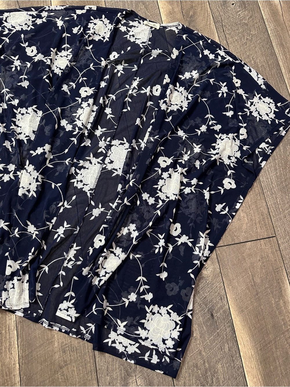 Brittany Black Floral Kimono
